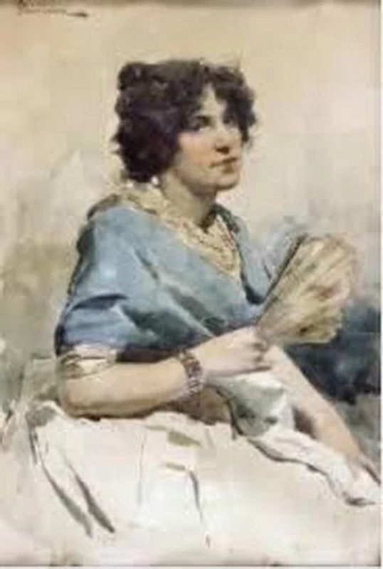 Ritratto di donna con ventaglio